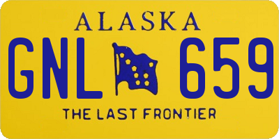 AK license plate GNL659