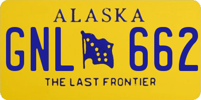 AK license plate GNL662