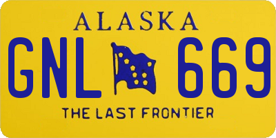 AK license plate GNL669