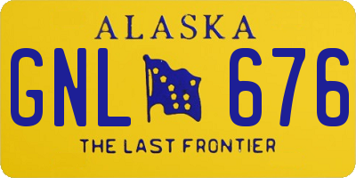 AK license plate GNL676