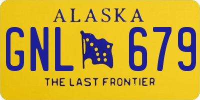 AK license plate GNL679