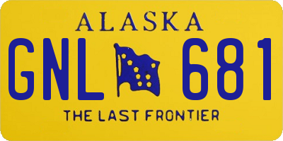 AK license plate GNL681