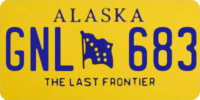 AK license plate GNL683