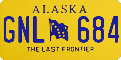 AK license plate GNL684