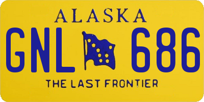 AK license plate GNL686