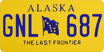 AK license plate GNL687