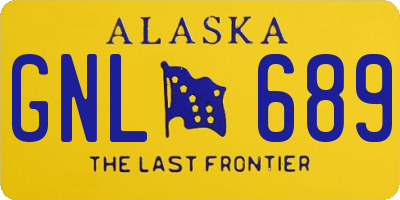 AK license plate GNL689