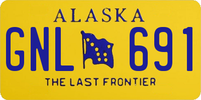 AK license plate GNL691