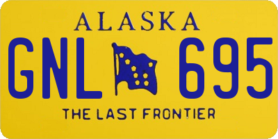 AK license plate GNL695