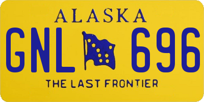 AK license plate GNL696