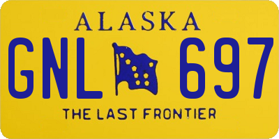 AK license plate GNL697