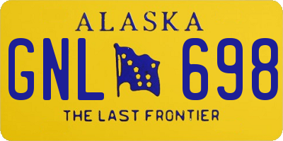 AK license plate GNL698