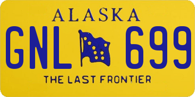 AK license plate GNL699