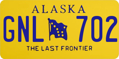 AK license plate GNL702