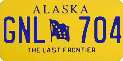 AK license plate GNL704