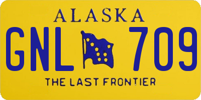 AK license plate GNL709