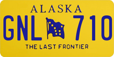 AK license plate GNL710