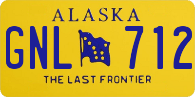 AK license plate GNL712