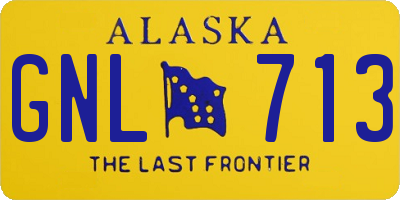 AK license plate GNL713