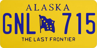 AK license plate GNL715