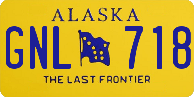 AK license plate GNL718