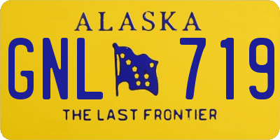 AK license plate GNL719