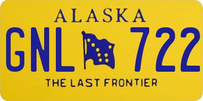 AK license plate GNL722