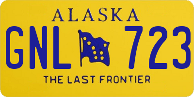 AK license plate GNL723