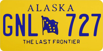 AK license plate GNL727