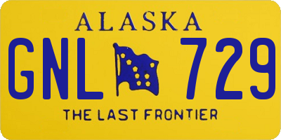 AK license plate GNL729