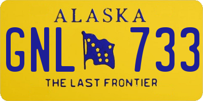 AK license plate GNL733