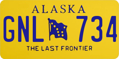 AK license plate GNL734