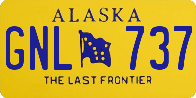 AK license plate GNL737