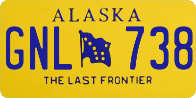 AK license plate GNL738