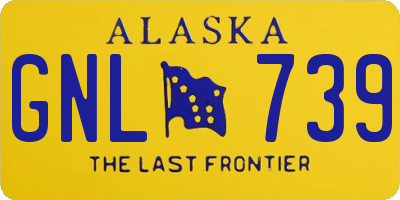 AK license plate GNL739