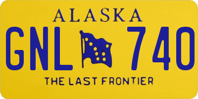 AK license plate GNL740