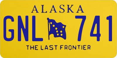 AK license plate GNL741