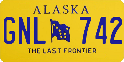 AK license plate GNL742