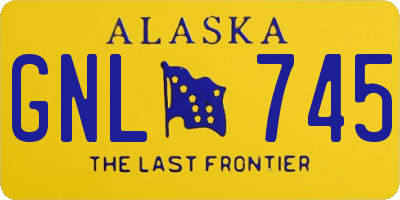 AK license plate GNL745