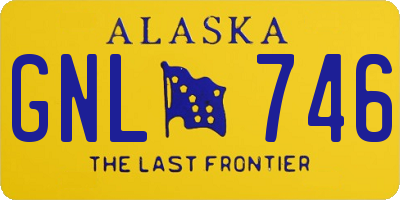 AK license plate GNL746