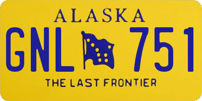 AK license plate GNL751