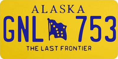 AK license plate GNL753