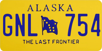 AK license plate GNL754