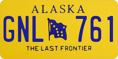 AK license plate GNL761