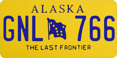 AK license plate GNL766