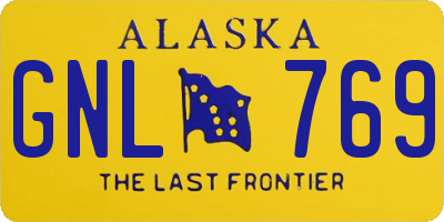 AK license plate GNL769