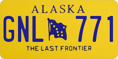 AK license plate GNL771