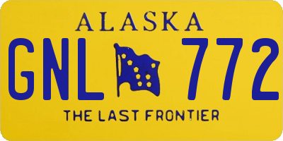 AK license plate GNL772