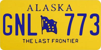 AK license plate GNL773