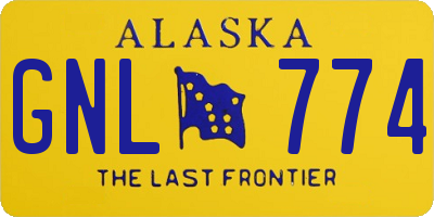 AK license plate GNL774